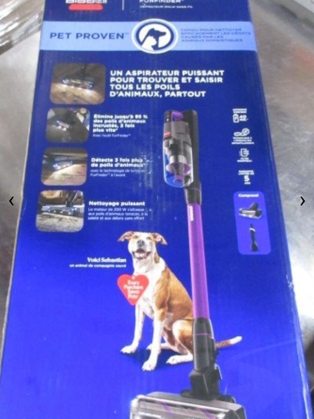 Bissell Stick Pet Vacuum in Purple and Black